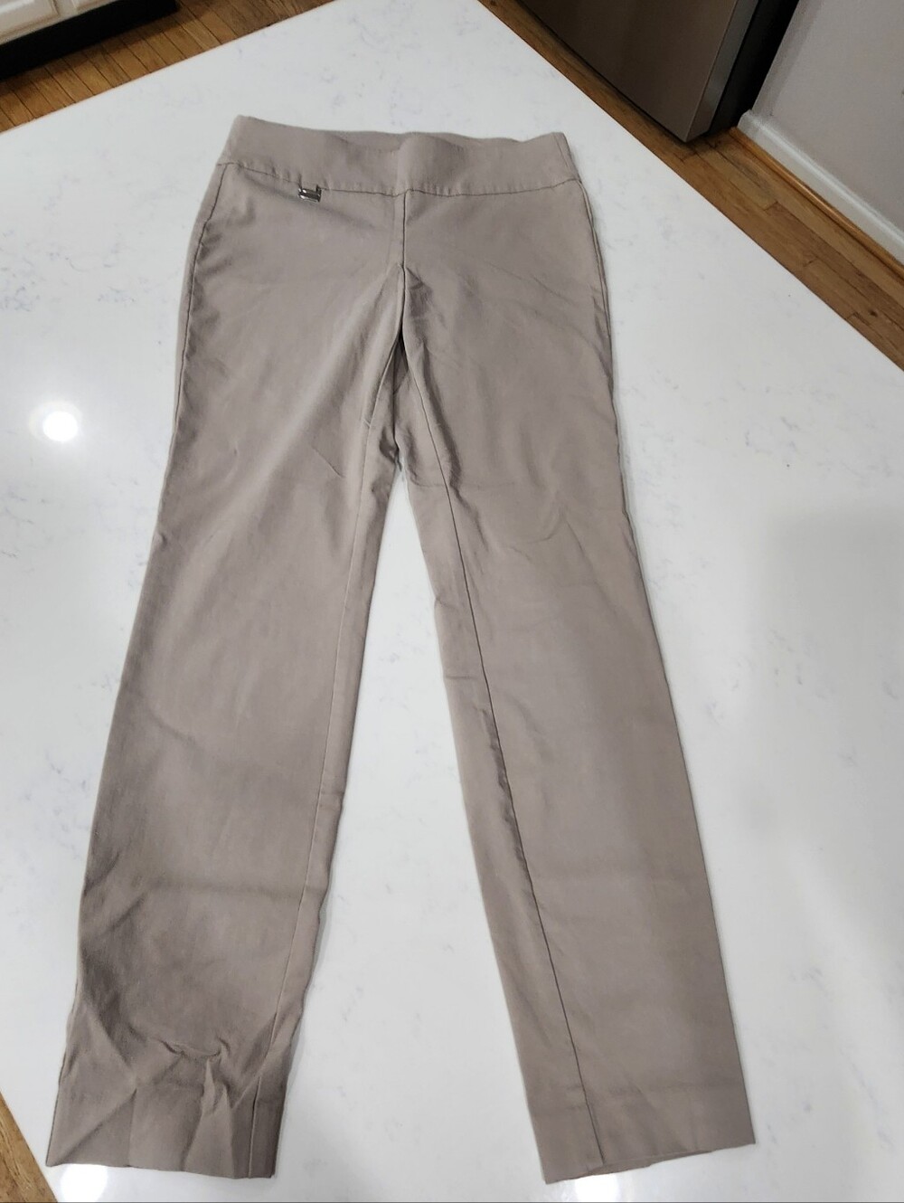Alfani Straight-Leg Dress Trousers in Taupe
